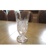 Waterford Crystal Pedestal Flower Vase Ashbourne Pattern 6.75&quot;H Ireland - $79.15