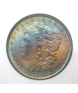 1887 Silver Morgan Dollar NGC MS64 Battle Creek Collection Gorgeous Rainbow - $7,345.68