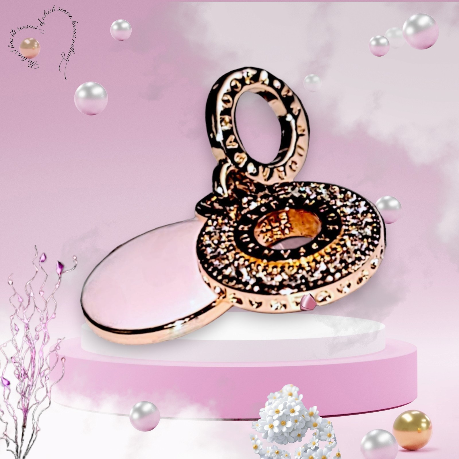Pandora Rose Gold Crown O Dangle Charm US SELLERUS SELLER  Item image 10