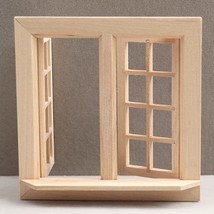 AirAds Dollhouse DIY 1:12 Scale Dollhouse Miniature Window Frame Double Hung Win - £7.50 GBP