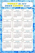 2023 Magnetic Calendar -  Calendar Magnets - Today is my Lucky Day - v041 - $10.88