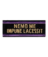 2 NEMO ME IMPUNE LACESSIT BADGE MOURNING BAND, BLACK/PURPLE, 15/16&quot; H Po... - $12.22 CAD