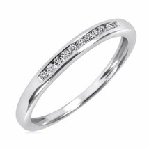 1.2Ct Princess Cut Cubic Zirconia Promise Ring Wedding Band White Gold Plated - £29.54 GBP
