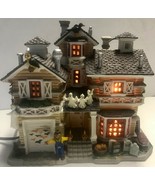 Lemax Pumpkin Hollow 2004 FRANKLIN RESIDENCE Lighted Building Original Pkg - £39.91 GBP