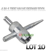 Lot 10 AIR TIRE 4 IN 1VALVE STEM TAP TOOL THREADER REPAIR AUTO CAR BIKE ... - £13.97 GBP