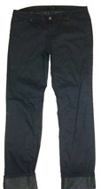 New NWT Womens 14 32 Prana Kara Jeans Skinny Dark Blue Cuff Long Stretch Organic - £91.67 GBP