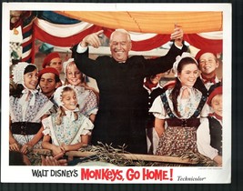 Monkeys, Go Home! 11&quot;x14&quot; Lobby Card Maurice Chevalier - £29.92 GBP