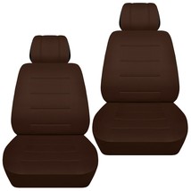 Front set car seat covers fits 2010-2020 Kia Soul     solid brown - £55.30 GBP