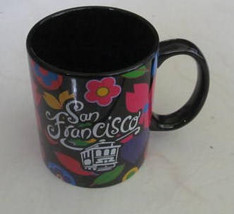 San Francisco Black Paraglazed Colorful Designed Ceramic Paraglazed Mug 11oz - £12.57 GBP