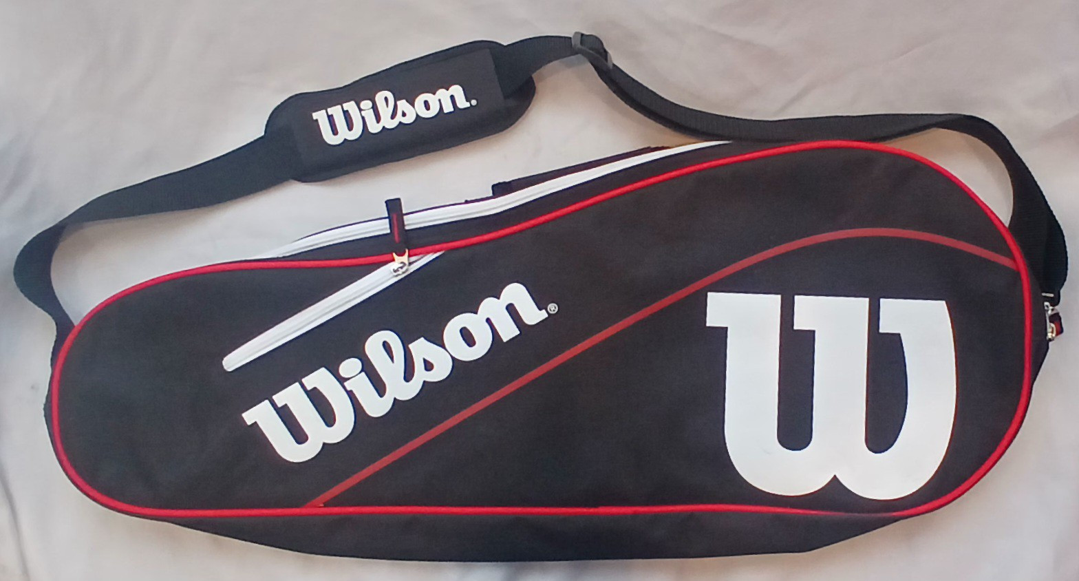 Wilson Advantage Tennis Bag Series Durable &amp; Spacious Tennis Racket Hold... - $21.49