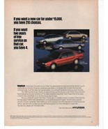 Hyundai Print Ad March 1993 Glamour Magazine - $4.09 CAD
