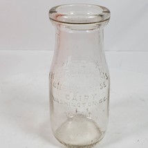 Vintage Milk Bottle Chestnut Farms Chevy Chase Dairy 5.5 Inch NO LID - $19.20 CAD