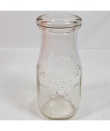 Vintage Milk Bottle Chestnut Farms Chevy Chase Dairy 5.5 Inch NO LID - $266.55 MXN