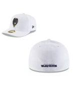 BALTIMORE RAVENS NEW ERA 59FIFTY WHITE LOW PROFILE FITTED HAT SIZE 7 5/8... - £23.69 GBP