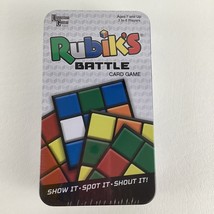 Rubik&#39;s Battle Card Game Brain Teaser Family Game Night Storage Tin New ... - $14.80