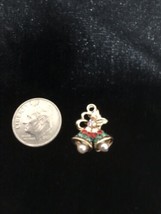 Christmas Bells Enamel Bangle Pendant charm Necklace Pendant Charm C23 S... - $11.66