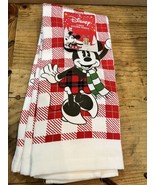 Disney  2 Pack Kitchen Towel Set Red Plaid Minnie Mouse Christmas Winter... - $31.47 CAD