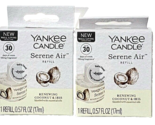 2 Pack Yankee Candle Serene Air Refill Renewing Coconut &amp; Iris Room Frag... - $33.99