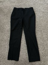 Club Monaco Womens Black Dress Pants Flat Front Size 0 Casual Career - $23.36