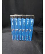 6 Pack Sony 6 Hrs T-120 VHS VCR VHS Tapes Blank Premium New Sealed - $259.42 MXN