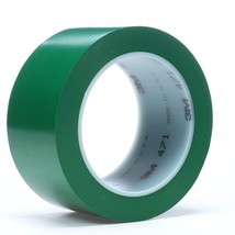 3M Vinyl Tape 471, 3&quot; x 36 yd 5.2 mil, Green (Pack of 12) - $593.99