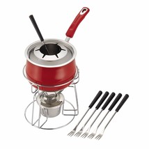 Rachael Ray Classic Brights Stainless Steel Fondue Set, Red - £69.06 GBP