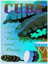 2986.Cuba land if fiesta and siesta Poster.Home decor interior room design art - $16.20+