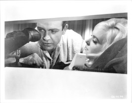 Goldfinger 8x10 inch photo Sean Connery looks thru telescope by Shirley Eaton - £11.76 GBP