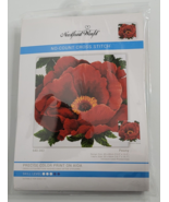 Needleart World Red PEONY No Count Printed Cross Stitch Kit NEW Flower 6... - £11.94 GBP