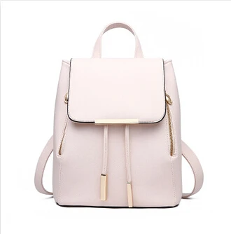 Women Backpack High Quality PU Leather Mochila Escolar School Bags For T... - $48.58