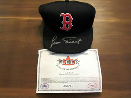 LUIS TIANT BOSTON RED SOX SIGNED AUTO AUTHENTIC FIELD L/E NEW ERA CAP HA... - $197.99