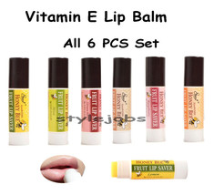 Starry Honey Bee Moisturize Fruity Lip Care Lip Balm Lip Treatments 6 PCS Set - £5.85 GBP