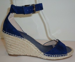 Vince Camuto Size 10 M TORIAN Midnight Blue Wedge Heel Sandals New Womens Shoes - £86.24 GBP
