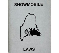Maine 1994 Snowmobile Laws And Regulations Vintage 1st Printing Booklet E72 - €17,52 EUR