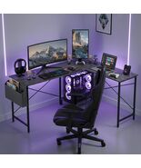 Escritorio Gamer En Forma L De 50 Pulgadas Mueble Para Computadora Lapto... - $85.58