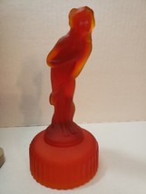 Mirror Images by Imperial Venus Rising Flower Figurine in Frosted Red 1981 - £33.63 GBP