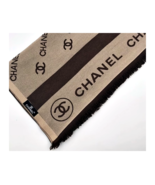 Vintage Chanel Cashmere/Silk Shawl Foulard Large Carré Authentic Scarf - £82.75 GBP