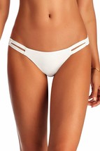Vitamin A Swimwear White Ecolux Neutra Hipster Cali Cutout Bikini Bottom (M/8) - £47.21 GBP