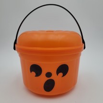 Vintage 1986 McDonalds Pumpkin Mcboo Halloween Happy Meal Bucket &amp; Lid -complete - £11.67 GBP