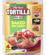 New Open Box Perfect Tortilla Pan Set - 4 Piece Non-Stick Shell Makers - $14.24
