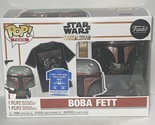 Funko POP TEES - STAR WARS THE MANDALORIAN - BOBA FETT - T-SHIRT &amp; BOBBL... - £35.59 GBP