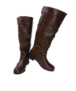 XOXO Footwear Womens Manuel Regular calf Boots Brown Size 7.5 - €65,28 EUR