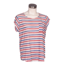 Canyon River Blues Top w/pocket Red White &amp; Blue Size Medium - £8.74 GBP