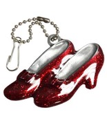 Wizard Of Oz #120 RUBY SLIPPERS 75th Anniversary Clip On Pewter Ornament NEW - £7.82 GBP