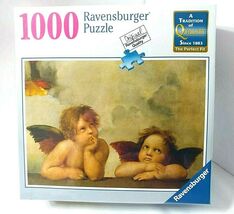 RAFFAELLO: CHERUBS Puzzle Ravensburger  Raphael Two Gazing Angels 1000 P... - $22.27