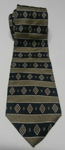 Navy Blue Striped Necktie by Geoffrey Beene | 100% Silk - £11.68 GBP