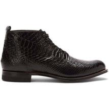 Men Stacy Adams Madison Boot High Top Anaconda Print Leather 00057-001  Black image 3