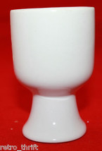 Mattel Barbie Mariposa White Ceramic Footed Egg Cup Stand Holder Butterf... - $28.22