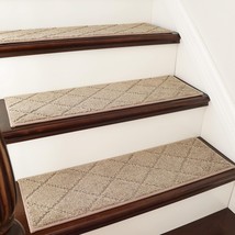 Edging Stair Treads Non-Slip Carpet Mat 28inX9in Indoor Stair Runners for Wooden - £25.04 GBP+