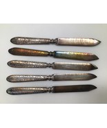 1847 ROGERS BROS Warranted Silverplate Fruit Cheese Knives Set of 5 5&quot; V... - $292.61 MXN